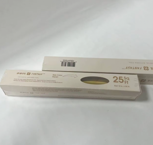 2 Heavy Duty 12"*15mic*7.62m Cut Food Grade Disposable Non-stick High Quality Aluminum Foil Rolls for Kitchen Use