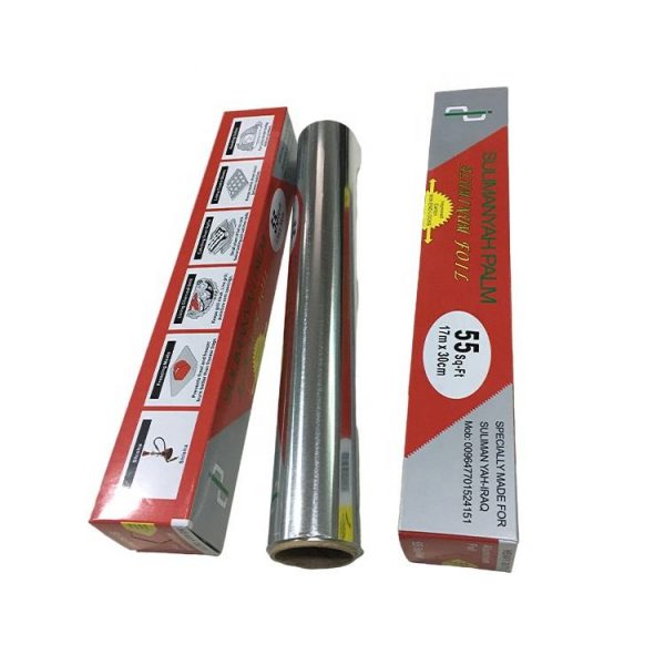 Food Grade 10mic 40mic BBQ Aluminium Foil Roll for Kitchen Household Baking Foils Aluminium Food Metal Packaging Paper Foil Roll