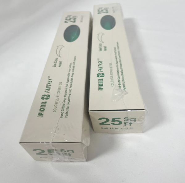 5 Heavy Duty 12"*15mic*7.62m Cut Food Grade Disposable Non-stick High Quality Aluminum Foil Rolls for Kitchen Use