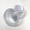 Aluminum foil Disposable round 5-inch oven-safe stackable container trays, 350ml capacity, for baking cakes and other foods