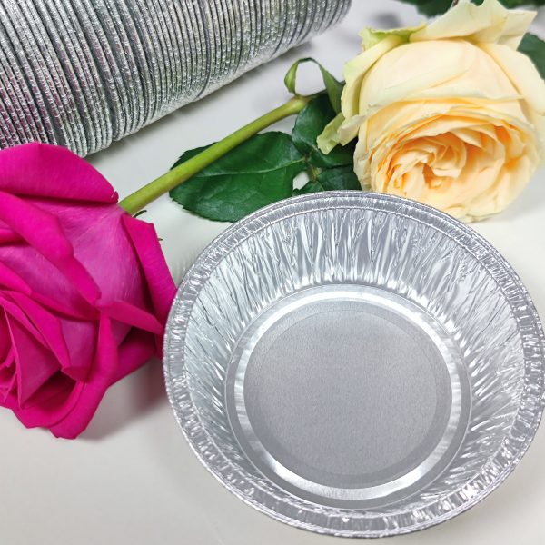 Aluminum Disposable round oven-safe container trays