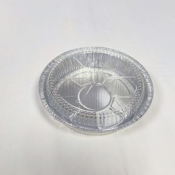 H48f002cb5c0049069088f7805070a69ed FDA 9 "230*230*48mm aluminum foil food container, 1400ml capacity, recyclable PET pizza pan and baking tray for food packaging