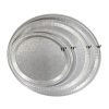 modingmoi12 Round 12" 16" 18" embossing round serving foil tray with PS plastic dome lid