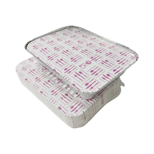 wechatimg107 Rectangle 1000ml takeout aluminum foil food container+lids