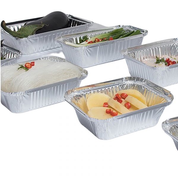 wechatimg109s Rectangle 1000ml takeout aluminum foil food container+lids