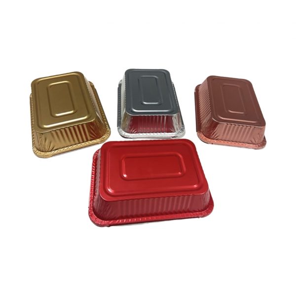 wechatimg110 Rectangle 1000ml takeout aluminum foil food container+lids