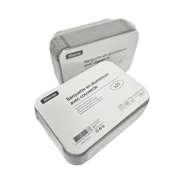 wechatimg112 Rectangle 1000ml takeout aluminum foil food container+lids