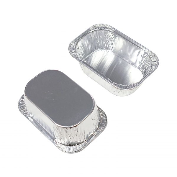4003 Rectangular Oven-Safe Reusable Food-Grade Small 100ml 97*65*32mm Food Container with Colored Aluminum-Plastic Lid