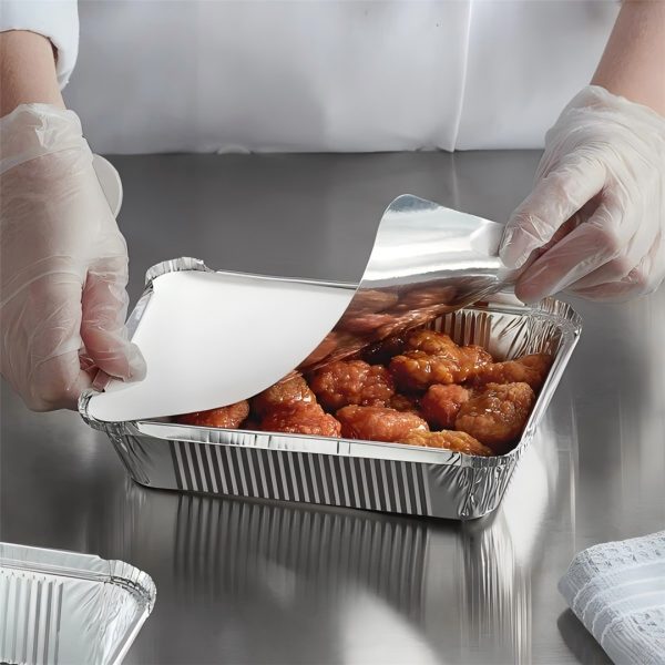 xianshiqiang-1 Rectangle 1000ml takeout aluminum foil food container+lids