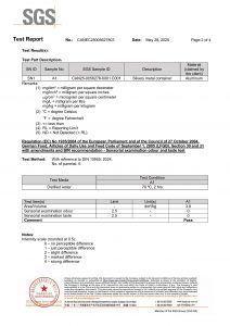 SGS certificate